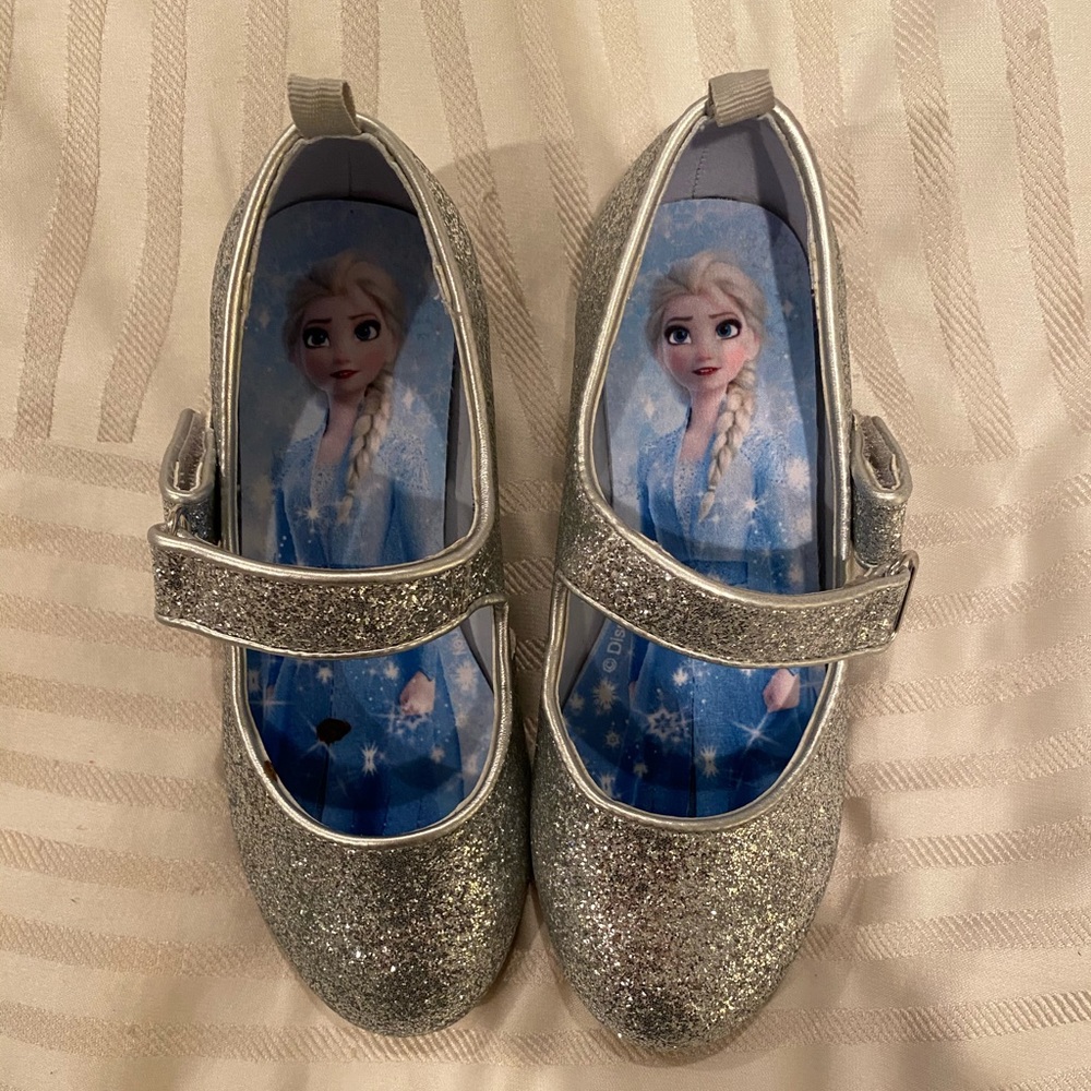 DISNEY FROZEN 2 Toddler Glitter Heels, Size 10.5